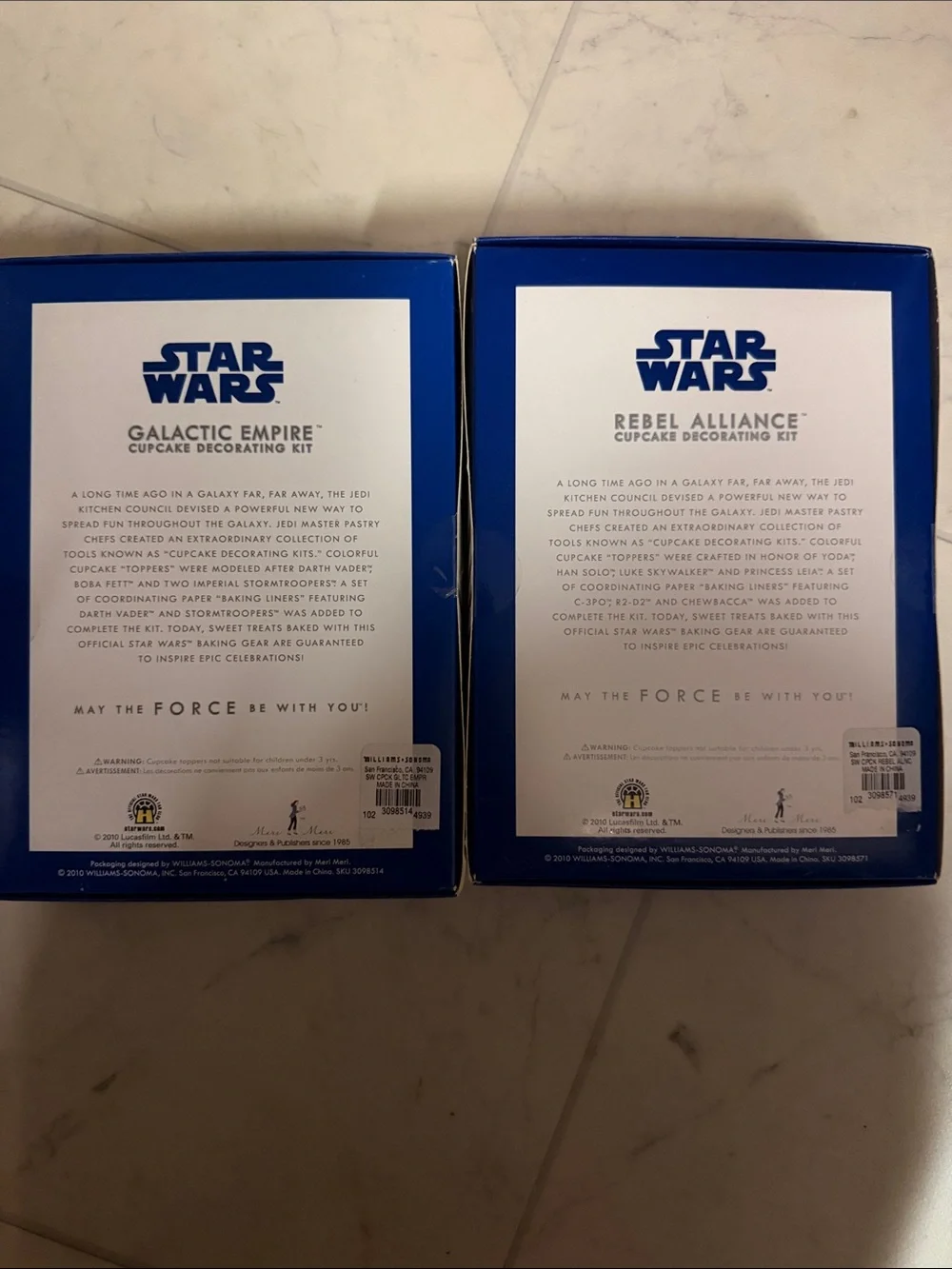 Star Wars Galactic Empire & Rebel Alliance Cupcake Decorating Kits - Blue & Red
